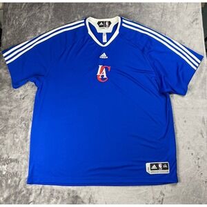 Adidas Men's 2XL NBA Authentics Los Angeles Clippers Sleeve Warm Up Jersey XXL